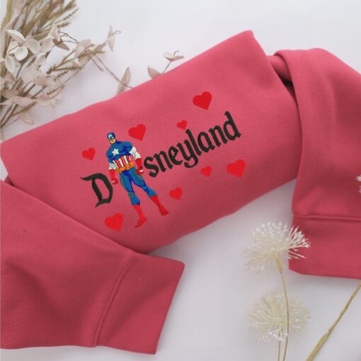 Captain America Disneyland Embroidery, Disneyland Embroidered Sweatshirt, Movie Disney Inspired, Best Gifts Idea For Him Her - Image 4
