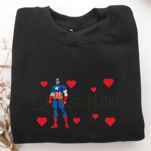 Captain America Disneyland Embroidery, Disneyland Embroidered Sweatshirt, Movie Disney Inspired, Best Gifts Idea For Him Her - Image 5