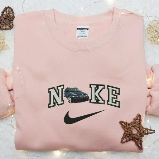 Car Turn x Nike Embroidered Shirt Transportation Embroidered Hoodie Nike Inspired Embroidered Sweatshirt