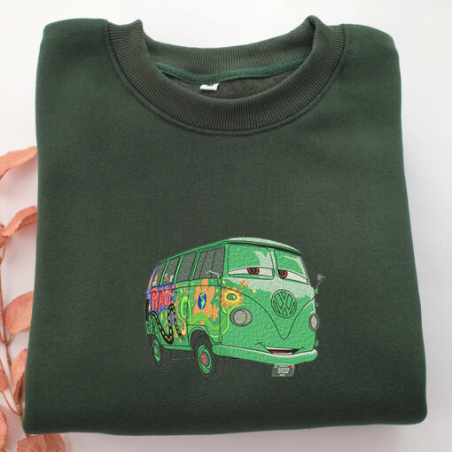 Cars Fillmore Embroidery, Disneyland Embroidered Sweatshirt, Movie Disney Inspired, Best Gifts Idea For Him Her - Image 3