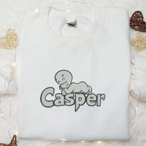 Casper Ghost Embroidered Shirt Halloween Embroidered Shirt Best Halloween Gifts
