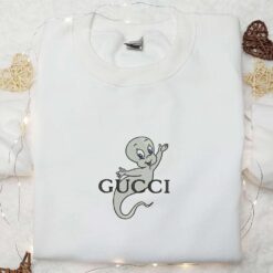 Casper Ghost x Gucci Embroidered Shirt Halloween Embroidered Shirt Best Halloween Gifts
