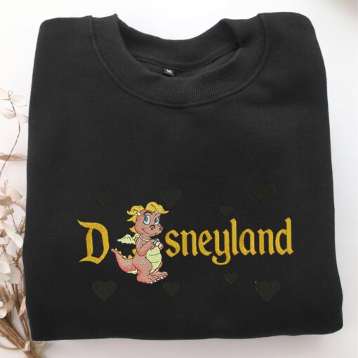 Cassie Dragon Disneyland Tales Embroidery, Disneyland Embroidered Sweatshirt, Movie Disney Inspired, Best Gifts Idea For Him Her - Image 5
