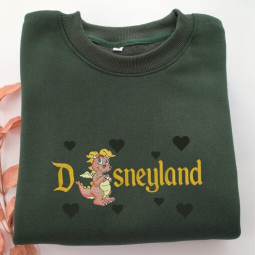 Cassie Dragon Disneyland Tales Embroidery, Disneyland Embroidered Sweatshirt, Movie Disney Inspired, Best Gifts Idea For Him Her - Image 3