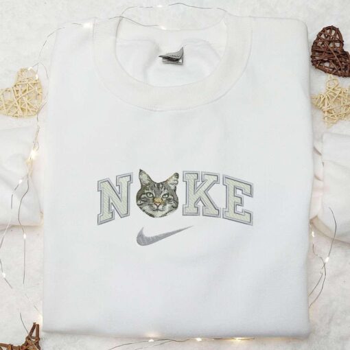 Cat Face Animal Embroidered Shirt, Animal Lover, Best Gift For Family