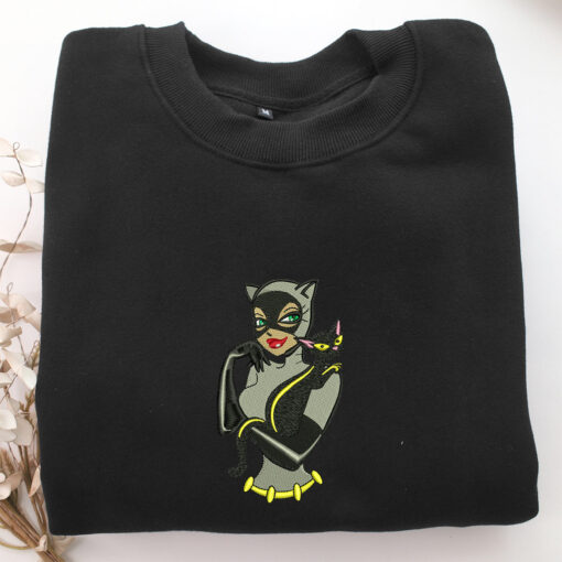 Catwoman Half Embroidery, Disneyland Embroidered Sweatshirt, Movie Disney Inspired, Best Gifts Idea For Him Her - Image 5