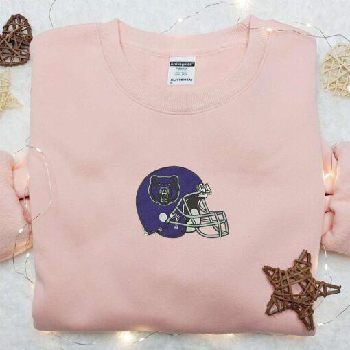 Central Arkansas Bears Helmet Embroidered Shirt NCAA Sports Embroidered Hoodie Best Gift Idea