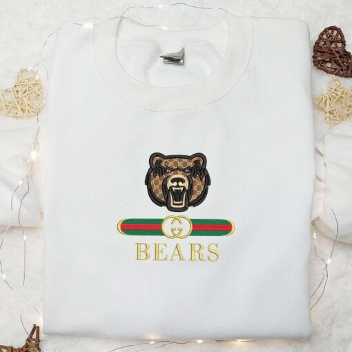 Central Arkansas Bears x Gucci Embroidered Shirt NCAA Sports Embroidered Hoodie Best Gift Idea