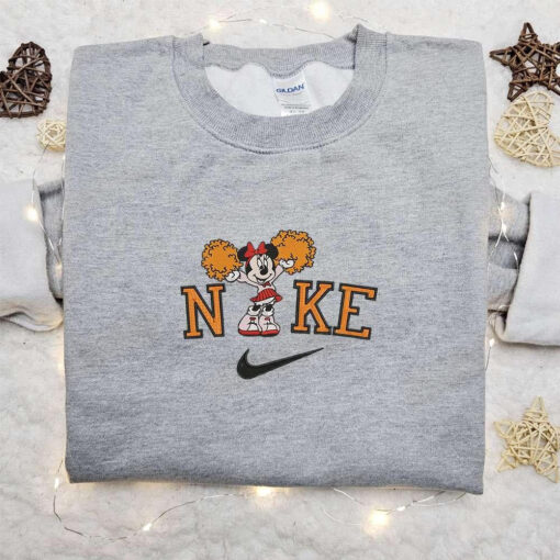 Cheerleader Minnie Mouse Halloween x Nike Embroidered Sweatshirt Halloween Embroidered Shirt Best Halloween Gift Ideas