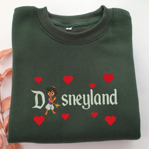Chibi Aladdin Disneyland Embroidery, Disneyland Embroidered Sweatshirt, Movie Disney Inspired, Best Gifts Idea For Him Her - Image 3