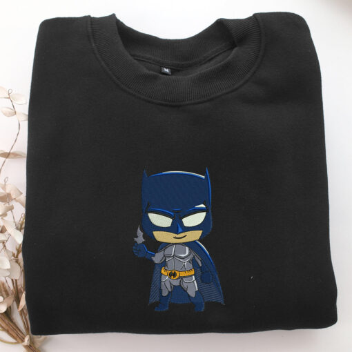 Chibi Batman Embroidery, Disneyland Embroidered Sweatshirt, Movie Disney Inspired, Best Gifts Idea For Him Her - Image 5