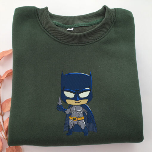 Chibi Batman Embroidery, Disneyland Embroidered Sweatshirt, Movie Disney Inspired, Best Gifts Idea For Him Her - Image 3