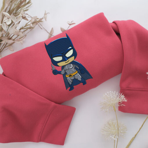 Chibi Batman Embroidery, Disneyland Embroidered Sweatshirt, Movie Disney Inspired, Best Gifts Idea For Him Her - Image 4