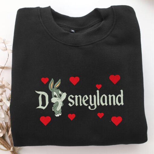 Chibi Bugs Bunny Disneyland Embroidery, Disneyland Embroidered Sweatshirt, Movie Disney Inspired, Best Gifts Idea For Him Her - Image 5