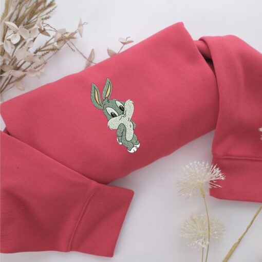 Chibi Bugs Bunny Embroidery, Disneyland Embroidered Sweatshirt, Movie Disney Inspired, Best Gifts Idea For Him Her - Image 4