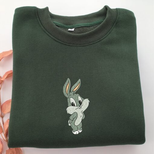 Chibi Bugs Bunny Embroidery, Disneyland Embroidered Sweatshirt, Movie Disney Inspired, Best Gifts Idea For Him Her - Image 3