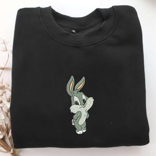 Chibi Bugs Bunny Embroidery, Disneyland Embroidered Sweatshirt, Movie Disney Inspired, Best Gifts Idea For Him Her - Image 5