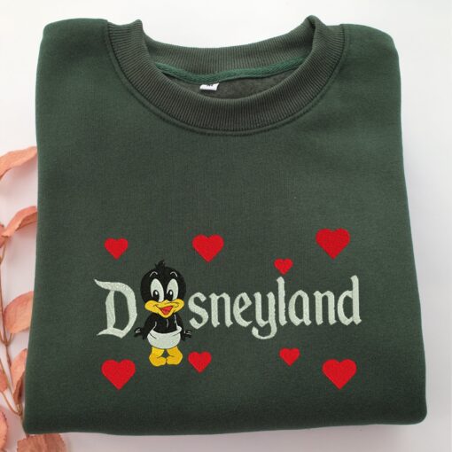 Chibi Daffy Duck Disneyland Embroidery, Disneyland Embroidered Sweatshirt, Movie Disney Inspired, Best Gifts Idea For Him Her - Image 3