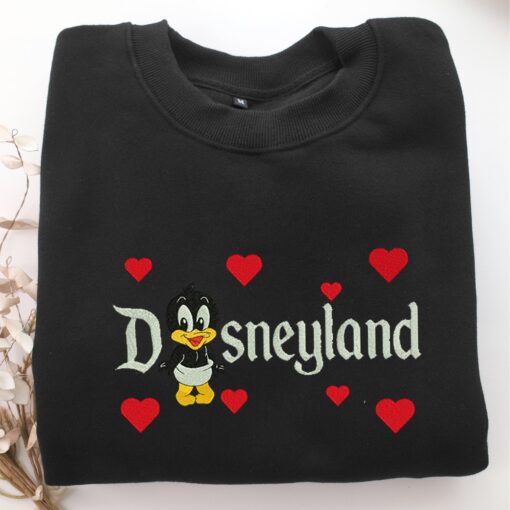 Chibi Daffy Duck Disneyland Embroidery, Disneyland Embroidered Sweatshirt, Movie Disney Inspired, Best Gifts Idea For Him Her - Image 5