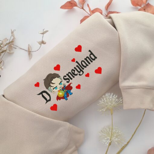 Chibi Doctor Strange Disneyland Embroidery, Disneyland Embroidered Sweatshirt, Movie Disney Inspired, Best Gifts Idea For Him Her