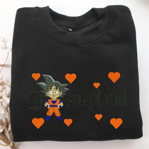 Chibi Goku Disneyland Embroidery, Disneyland Embroidered Sweatshirt, Movie Disney Inspired, Best Gifts Idea For Him Her - Image 5