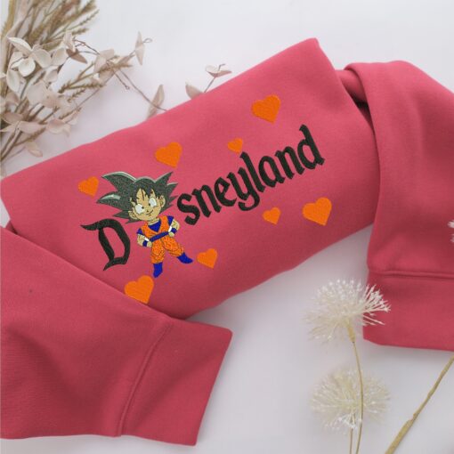 Chibi Goku Disneyland Embroidery, Disneyland Embroidered Sweatshirt, Movie Disney Inspired, Best Gifts Idea For Him Her - Image 4