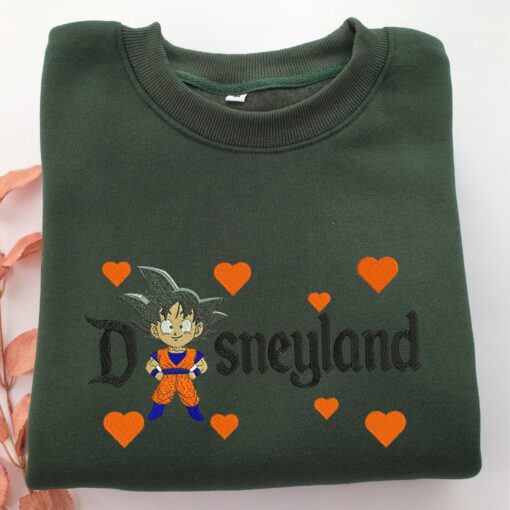 Chibi Goku Disneyland Embroidery, Disneyland Embroidered Sweatshirt, Movie Disney Inspired, Best Gifts Idea For Him Her - Image 3
