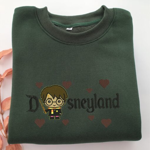 Chibi Harry Potter Disneyland Embroidery, Disneyland Embroidered Sweatshirt, Movie Disney Inspired, Best Gifts Idea For Him Her - Image 3