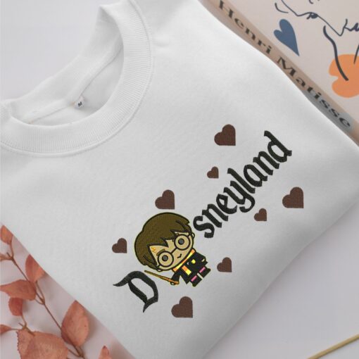Chibi Harry Potter Disneyland Embroidery, Disneyland Embroidered Sweatshirt, Movie Disney Inspired, Best Gifts Idea For Him Her - Image 2