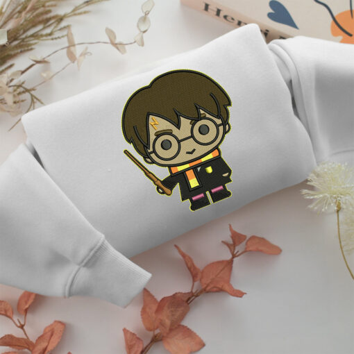 Chibi Harry Potter Embroidery, Disneyland Embroidered Sweatshirt, Movie Disney Inspired, Best Gifts Idea For Him Her - Image 2