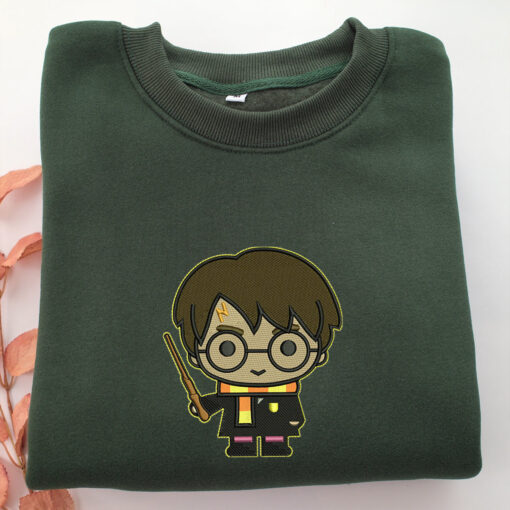 Chibi Harry Potter Embroidery, Disneyland Embroidered Sweatshirt, Movie Disney Inspired, Best Gifts Idea For Him Her - Image 3