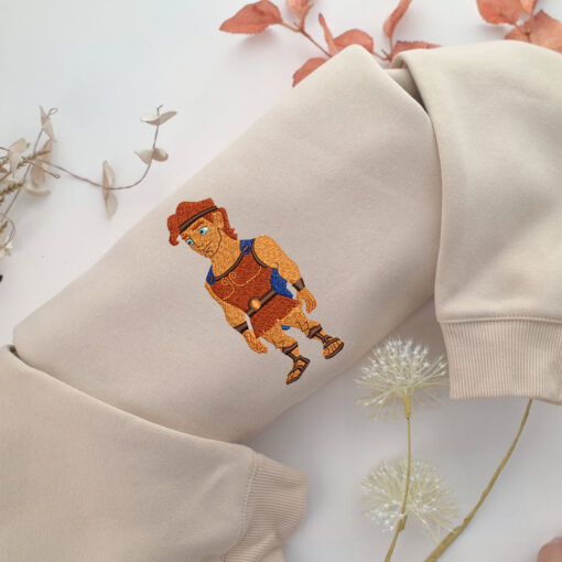 Chibi Hercules Embroidery, Disneyland Embroidered Sweatshirt, Movie Disney Inspired, Best Gifts Idea For Him Her