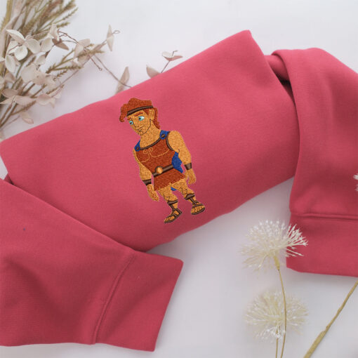 Chibi Hercules Embroidery, Disneyland Embroidered Sweatshirt, Movie Disney Inspired, Best Gifts Idea For Him Her - Image 4