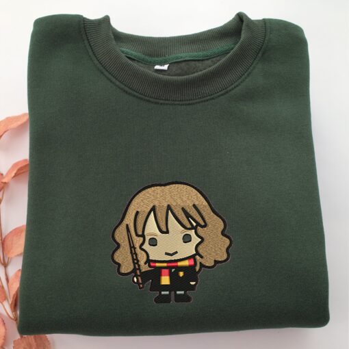 Chibi Hermione Granger v2 Embroidery, Disneyland Embroidered Sweatshirt, Movie Disney Inspired, Best Gifts Idea For Him Her - Image 3