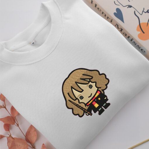 Chibi Hermione Granger v2 Embroidery, Disneyland Embroidered Sweatshirt, Movie Disney Inspired, Best Gifts Idea For Him Her - Image 2