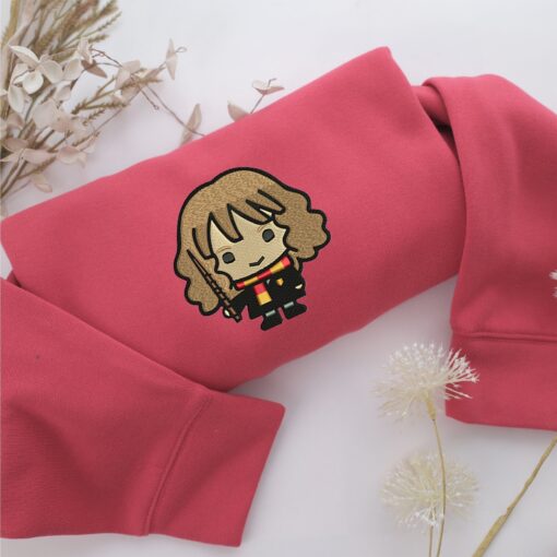Chibi Hermione Granger v2 Embroidery, Disneyland Embroidered Sweatshirt, Movie Disney Inspired, Best Gifts Idea For Him Her - Image 4