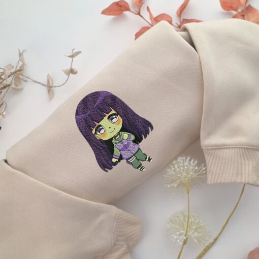 Chibi Hinata Nike Embroidered Sweatshirt, Nike Movie Inspired, Best Gifts Idea For Him Her
