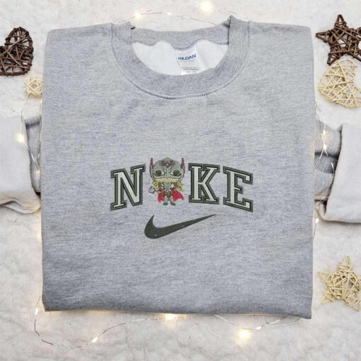 Chibi Jane Foster x Nike Movie Embroidered Shirt Nike Inspired Embroidered Shirt Best Gift for Family