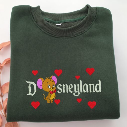 Chibi Jerry Disneyland Embroidery, Disneyland Embroidered Sweatshirt, Movie Disney Inspired, Best Gifts Idea For Him Her - Image 3