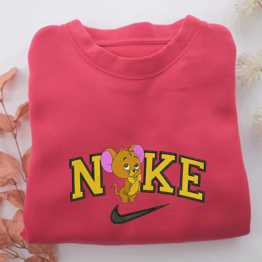 Chibi Jerry Disneyland Nike Embroidered Sweatshirt, Nike Movie Inspired, Best Gifts Idea For Him Her - Image 5