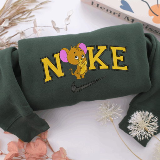 Chibi Jerry Disneyland Nike Embroidered Sweatshirt, Nike Movie Inspired, Best Gifts Idea For Him Her - Image 3