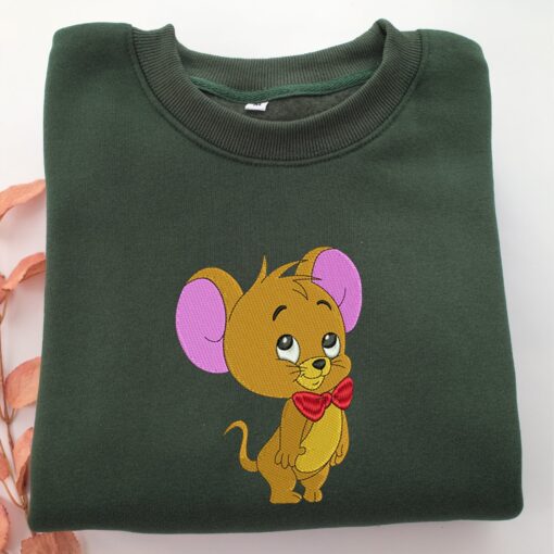 Chibi Jerry Embroidery, Disneyland Embroidered Sweatshirt, Movie Disney Inspired, Best Gifts Idea For Him Her - Image 3