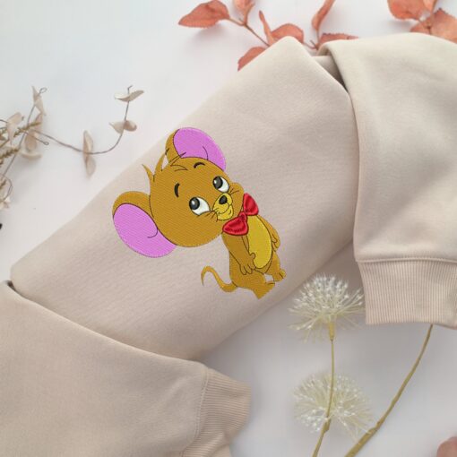 Chibi Jerry Embroidery, Disneyland Embroidered Sweatshirt, Movie Disney Inspired, Best Gifts Idea For Him Her