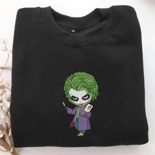 Chibi Joker Embroidery, Disneyland Embroidered Sweatshirt, Movie Disney Inspired, Best Gifts Idea For Him Her - Image 5