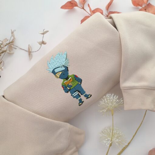 Chibi Kakashi Hatake Nike Embroidered Sweatshirt, Nike Movie Inspired, Best Gifts Idea For Him Her