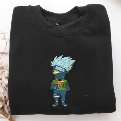 Chibi Kakashi Hatake Nike Embroidered Sweatshirt, Nike Movie Inspired, Best Gifts Idea For Him Her - Image 5