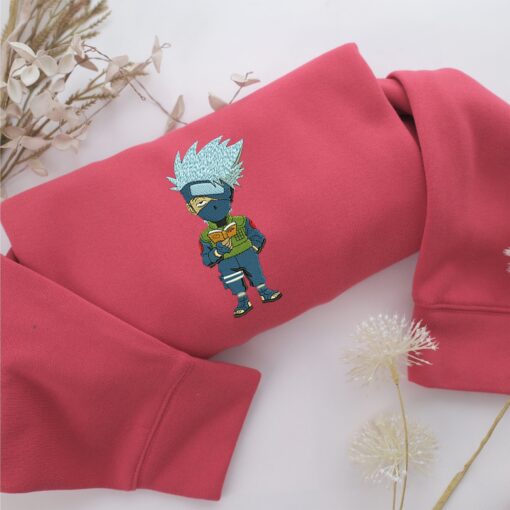 Chibi Kakashi Hatake Nike Embroidered Sweatshirt, Nike Movie Inspired, Best Gifts Idea For Him Her - Image 4