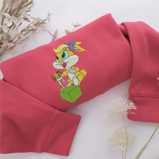 Chibi Lola Bunny Embroidery, Disneyland Embroidered Sweatshirt, Movie Disney Inspired, Best Gifts Idea For Him Her - Image 4