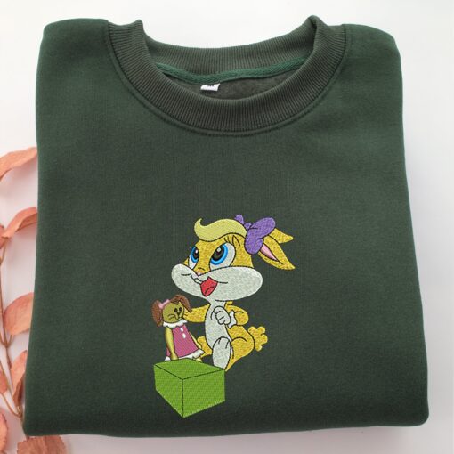 Chibi Lola Bunny Embroidery, Disneyland Embroidered Sweatshirt, Movie Disney Inspired, Best Gifts Idea For Him Her - Image 3