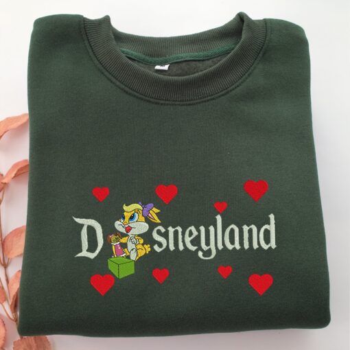 Chibi Lola Disneyland Bunny Embroidery, Disneyland Embroidered Sweatshirt, Movie Disney Inspired, Best Gifts Idea For Him Her - Image 3